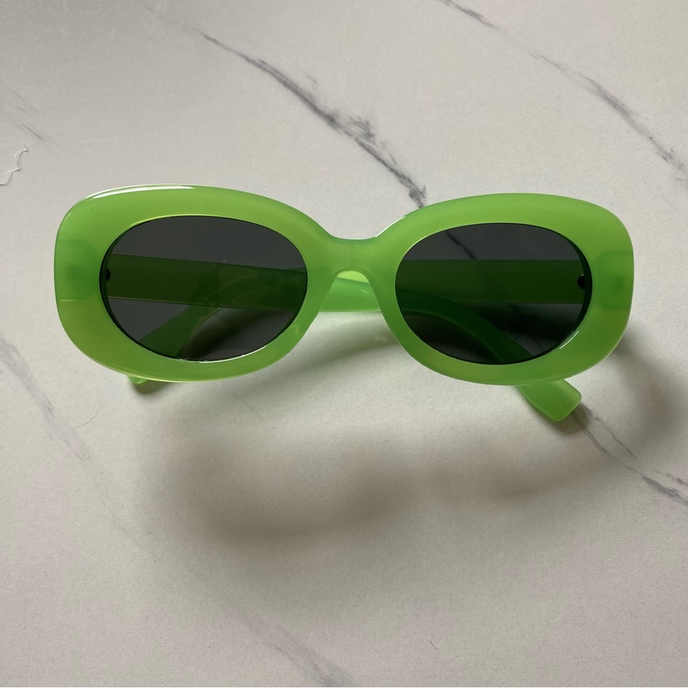 Bright Green Vintage Inspired Sunglasses